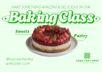 Modern Food Baking Postcard Design