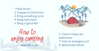 How to enjoy camping Facebook Ad Design