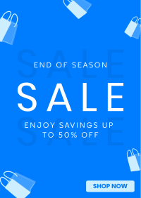 Minimalist End of Season Sale Poster Image Preview