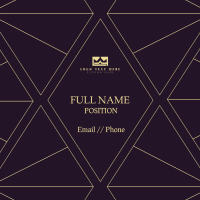 Diamond Deco Business Card Design