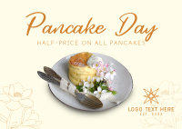 Fancy Pancake Party Postcard Design