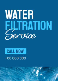 Water Filtration Service Poster Design