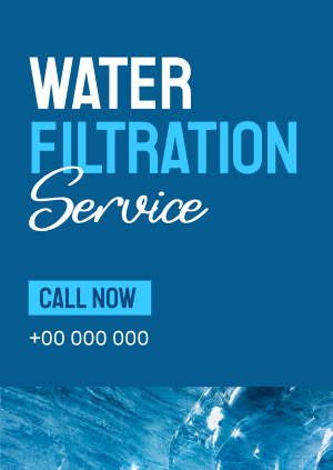 Water Filtration Service Poster Image Preview