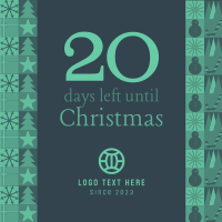 Modern Christmas Countdown Instagram post Image Preview