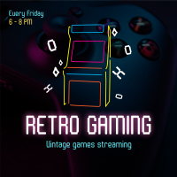 Retro Gaming Instagram Post Design