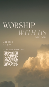 Serene Sunday Church Service TikTok video Image Preview