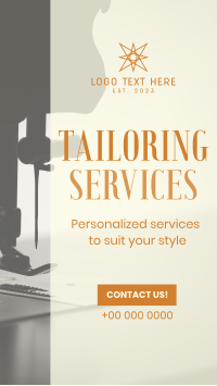 Tailoring Services Minimalist Facebook Story Design