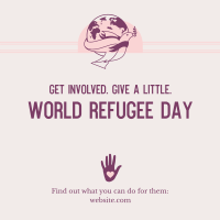 World Refugee Day Dove Instagram Post Design