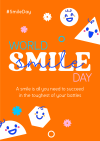 World Smile | Maker World Day Smile | Poster BrandCrowd Poster Day