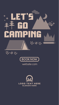 Camp Out Facebook Story Design