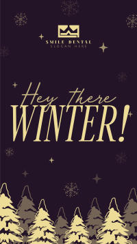 Hey There Winter Greeting TikTok Video Image Preview