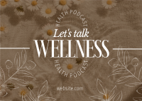 Wellness Podcast Postcard Design