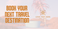 Travel With Us Twitter Post Design