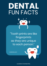Dental Facts Poster Image Preview