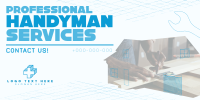 Modern Handyman Service Twitter Post Design