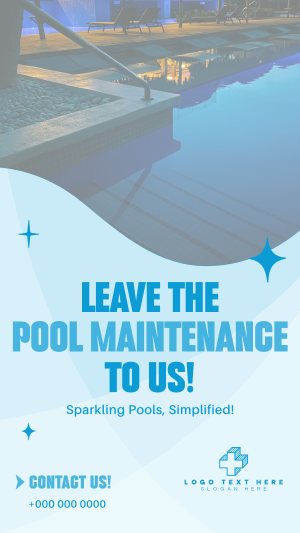 Pool Maintenance Service Facebook story Image Preview