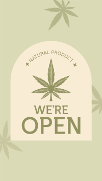 Open Medical Marijuana YouTube Short Design