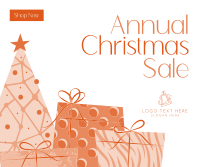 Annual Christmas Promo Facebook Post Design