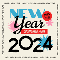 Countdown to New Year Instagram Post Design