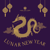 New Year of the Dragon Linkedin Post Image Preview