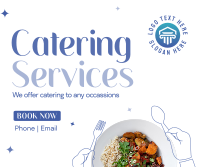 Catering At Your Service Facebook Post Design
