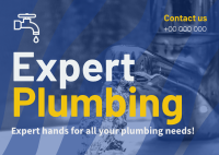 Clean Plumbing Works Postcard Image Preview