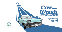 Car Wash Retro Facebook ad | BrandCrowd Facebook ad Maker