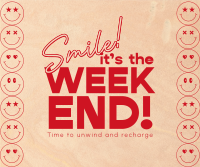 Smile Weekend Quote Facebook post Image Preview