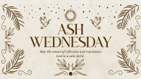 Rustic Ash Wednesday Facebook Event Cover Design
