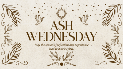Rustic Ash Wednesday Facebook event cover Image Preview