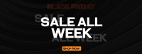 Monochromatic Pattern Black Friday Facebook cover Image Preview
