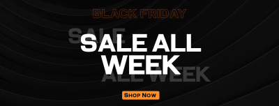 Monochromatic Pattern Black Friday Facebook Cover Image Preview