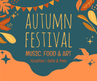 Autumn Day Facebook Post Design
