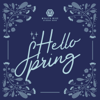 Floral Hello Spring Instagram post Image Preview