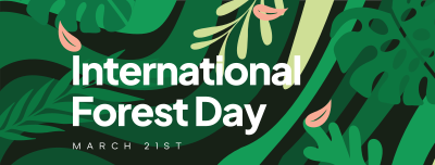 Abstract Forest Day Facebook cover Image Preview
