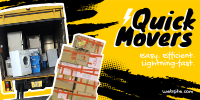 Quick Movers Twitter Post Design