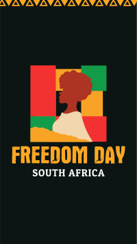 Freedom Africa Celebration Facebook Story Design