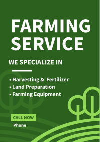 Farming Service Poster Design
