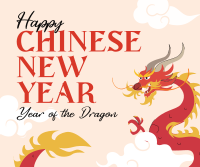 Dragon Chinese New Year Facebook post Image Preview