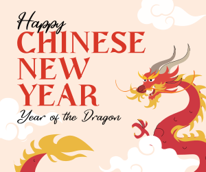 Dragon Chinese New Year Facebook post Image Preview