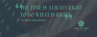 Martin Righteousness Quote Facebook cover Image Preview