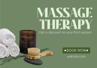 Massage Therapy Postcard Design