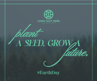 Earth Day Green Nature Facebook Post Preview