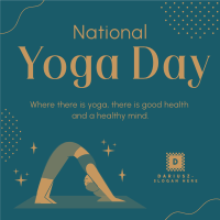 There's Yoga Instagram Post Design