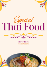 Special Thai Food Poster Design