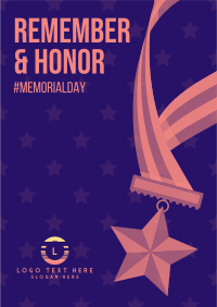 Memorial Day Badge Poster Image Preview