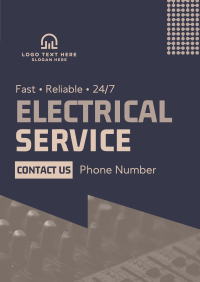 Handyman Electrical Service Poster Design
