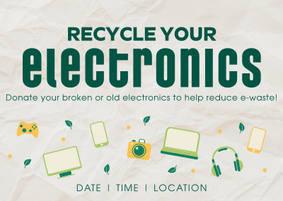 Recycle your Electronics Postcard Image Preview