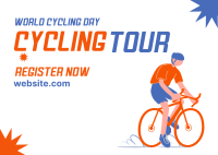 City Bicycle Postcard Design