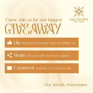 Wispy Vibrant Giveaway Instagram post Image Preview
